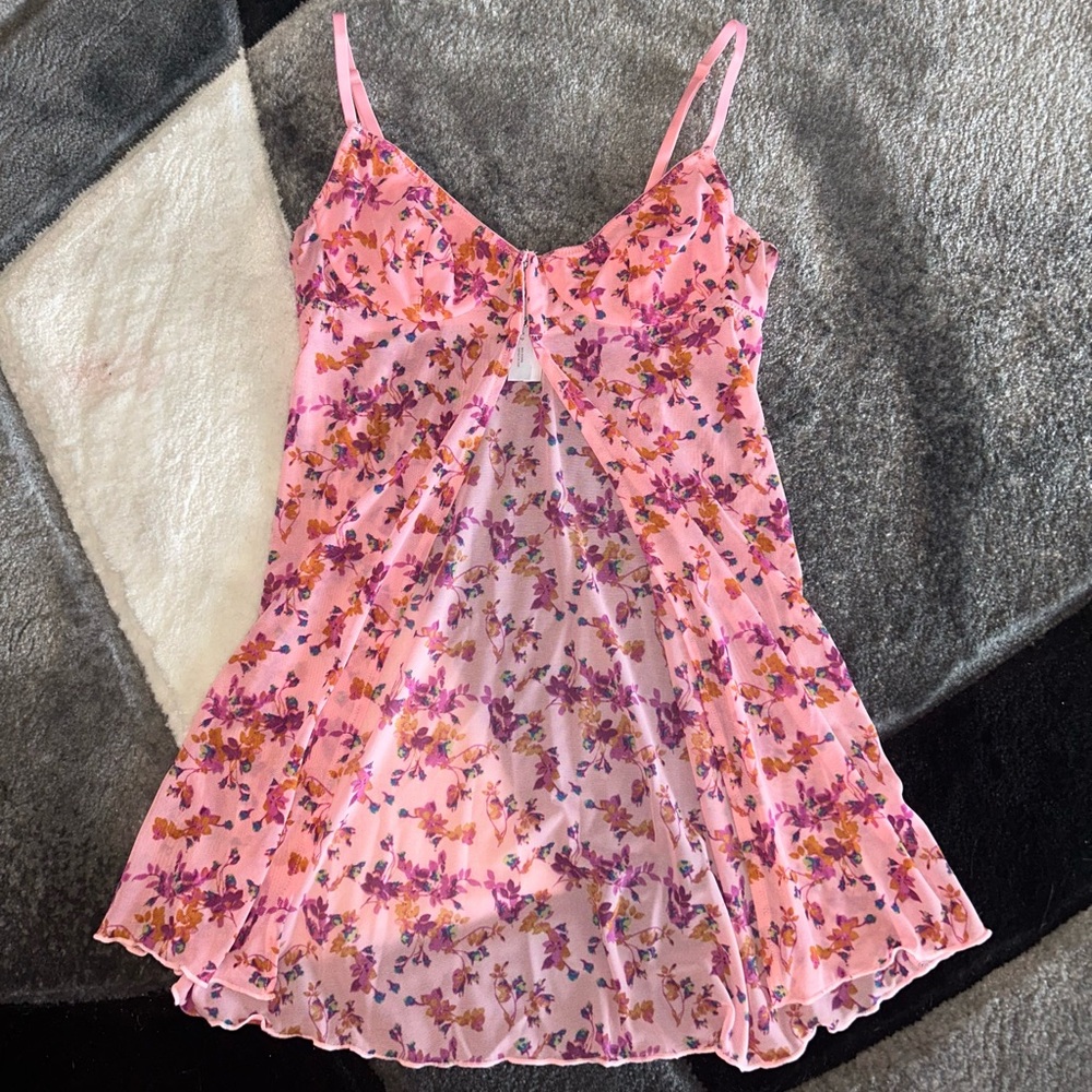 Urban Outfitters Pink Floral Tank Top